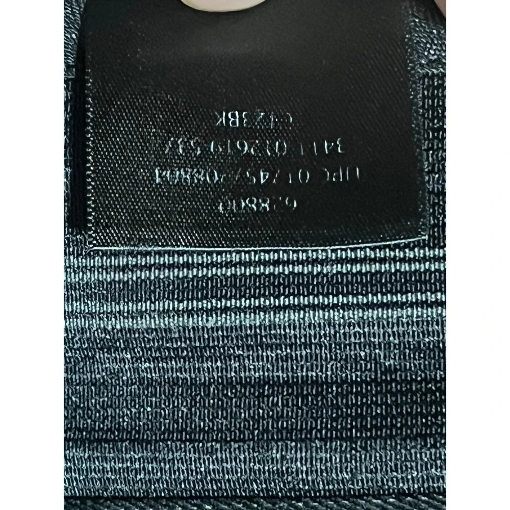 Claiborne Pleated Dress Pants Mens 37x31.5 Cuffed Textured Trousers Black